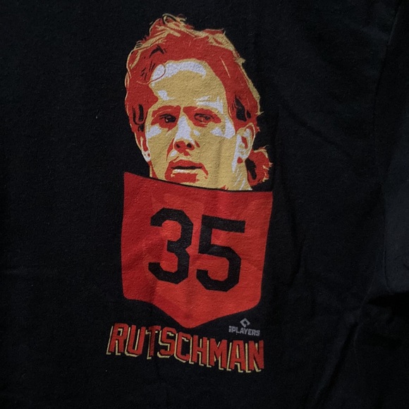 Adley Rutschman Black Short Sleeve fan T-shirt; Men’s Large; 100% Cotton - Picture 3 of 3